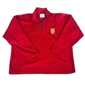 Cambridge Tradition red fleece 1/4 zip men’s pullover SZ‎ XL
